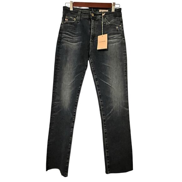 NWT AG Adriano Goldschmied Mari Crop Jeans •27• High-Rise Slim Straight $245 - Picture 3 of 10